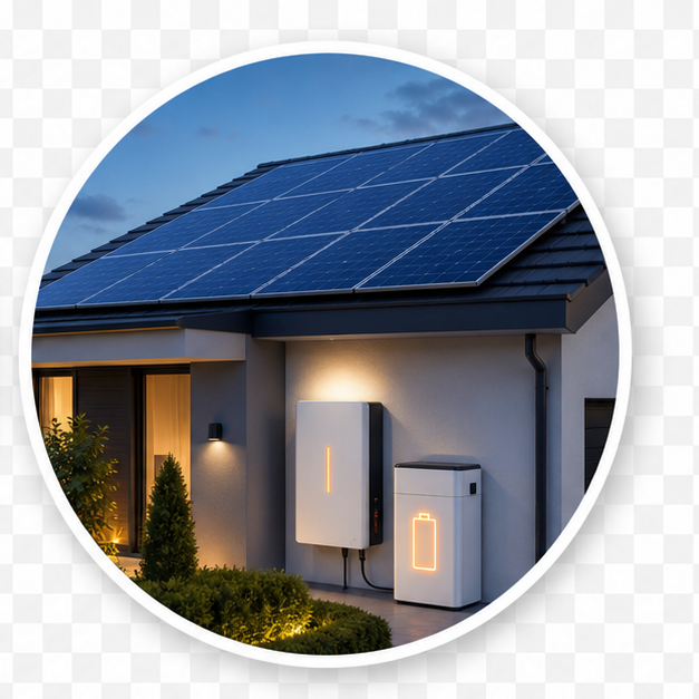 Protección energética para el hogar con batería solar